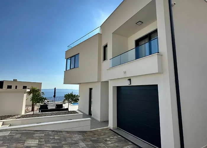 Di Sole - Heated Pool & Panoramic Sea View וילה מאקרסקה